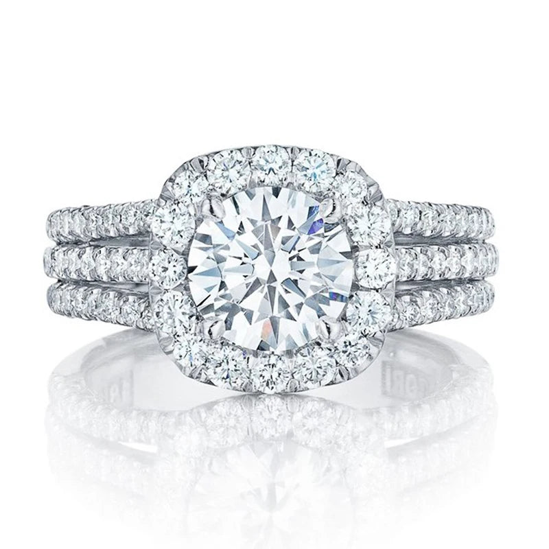 Elegant Rings Women with Brilliant Cubic Zirconia