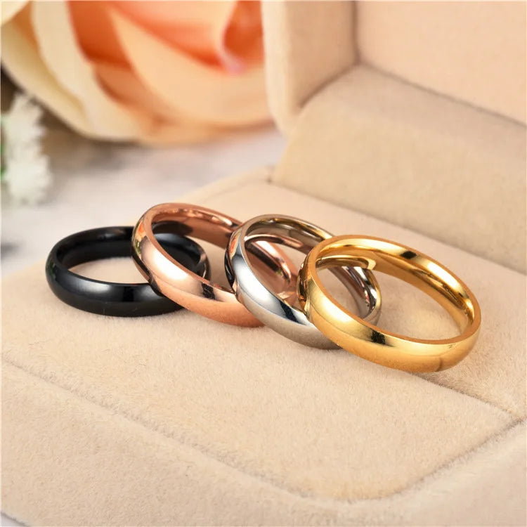 Wedding Rings Stainless Steel Couple Finger Jewelry Gifts
