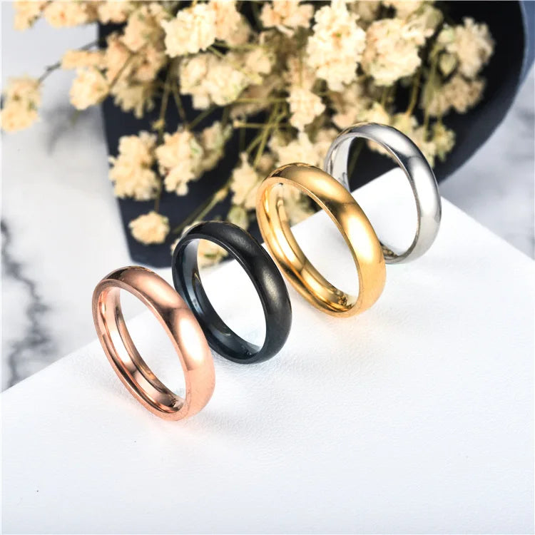 Wedding Rings Stainless Steel Couple Finger Jewelry Gifts